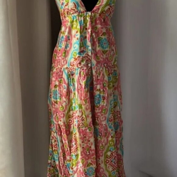 NEW House of Harlow 1960 Boho Maxi Dress with open back and tie NWT - Picture 6 of 9